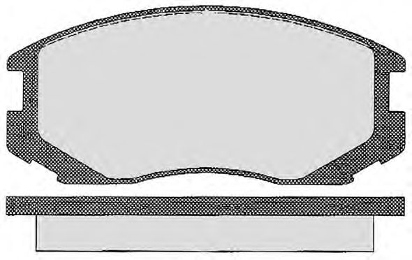 Комплект тормозных колодок, дисковый тормоз 636.0