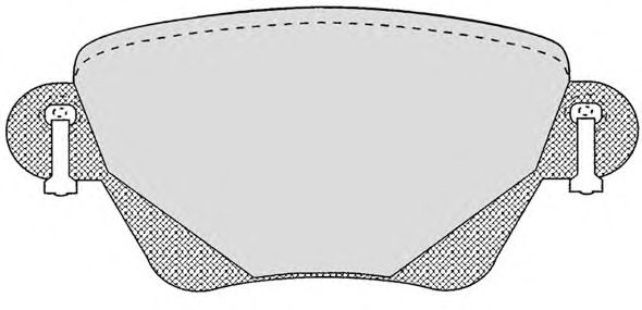 Комплект тормозных колодок, дисковый тормоз 691.0
