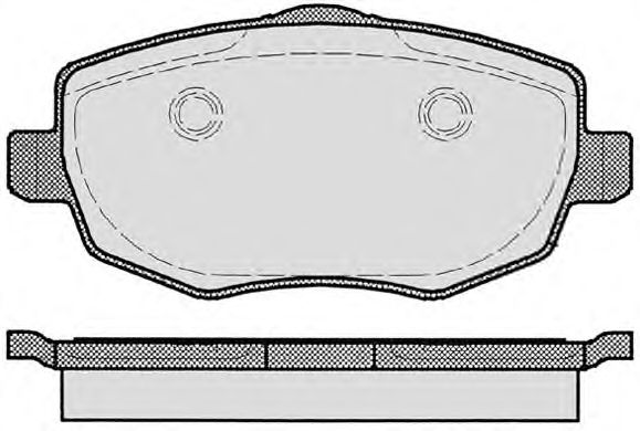 Комплект тормозных колодок, дисковый тормоз 332.0