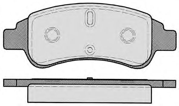 Комплект тормозных колодок, дисковый тормоз 723.0
