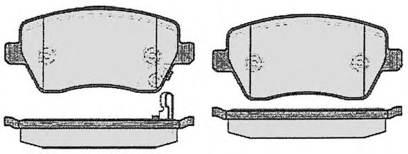 Комплект тормозных колодок, дисковый тормоз 805.1