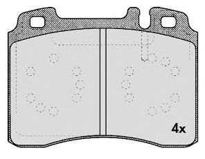 Brake Pad Set, disc brake 480.1