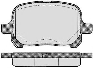 Комплект тормозных колодок, дисковый тормоз 569.0