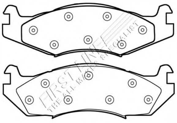 Комплект тормозных колодок, дисковый тормоз FBP1575