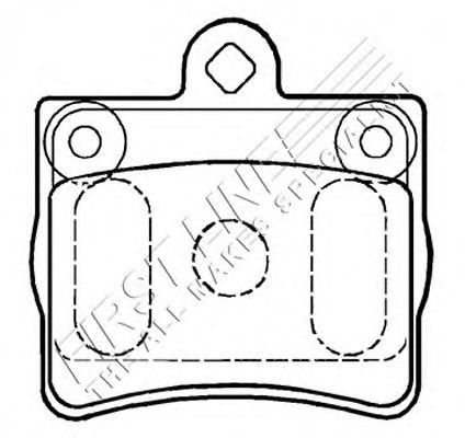Kit de plaquettes de frein, frein à disque FBP3295