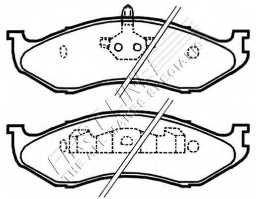 Комплект тормозных колодок, дисковый тормоз FBP3426