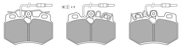 Kit de plaquettes de frein, frein à disque FBP-0506-01