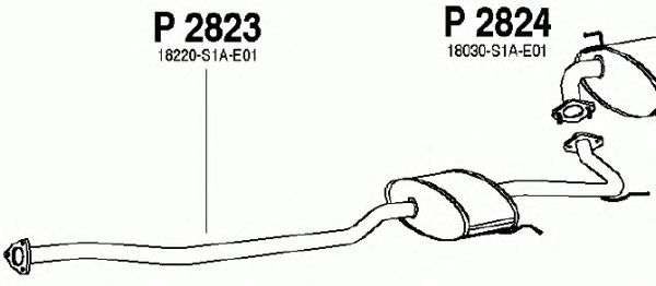 Mittelschalldämpfer P2823