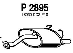 Silencieux arrière P2895