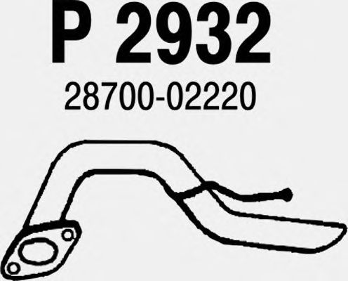 Tubo gas scarico P2932