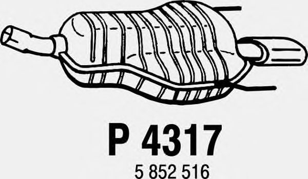 Endschalldämpfer P4317