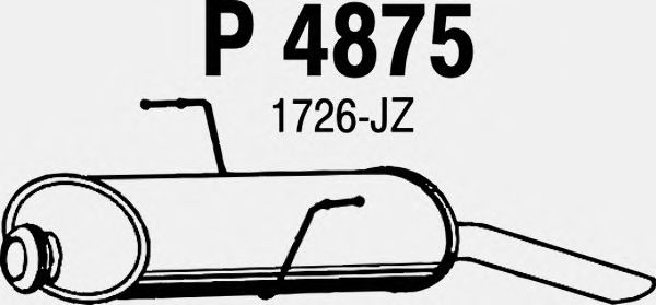 Silenziatore posteriore P4875