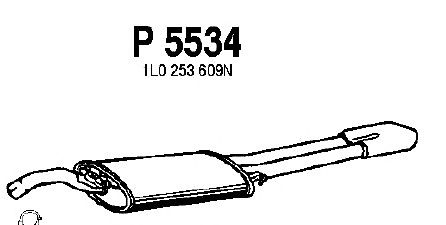 Глушитель выхлопных газов конечный P5534