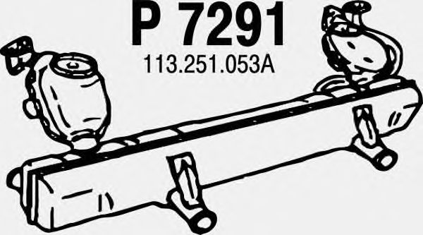 Глушитель выхлопных газов конечный P7291