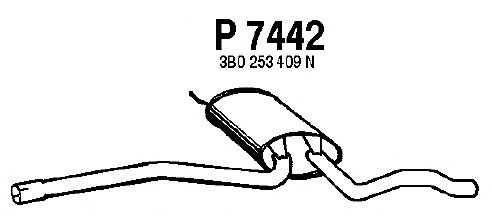 silenciador del medio P7442
