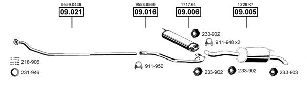 Exhaust System CI090655