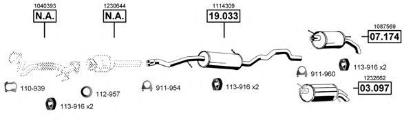 Exhaust System FO073200