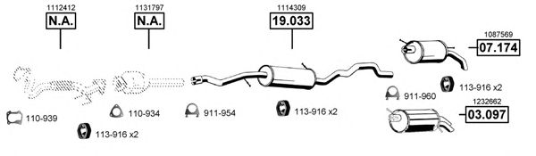 Exhaust System FO073205