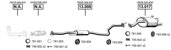 Exhaust System HO130445