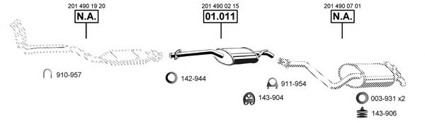 Exhaust System ME011365