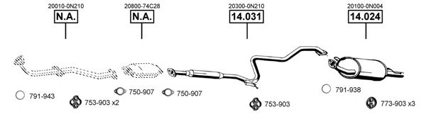 Exhaust System NI140250
