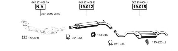 Σύστημα εξάτμισης SE191140