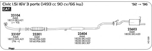 Exhaust System HO029