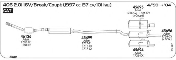 Exhaust System PE207