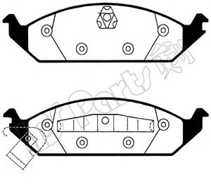 Brake Pad Set, disc brake IBD-1093