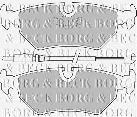 Комплект тормозных колодок, дисковый тормоз BBP1515