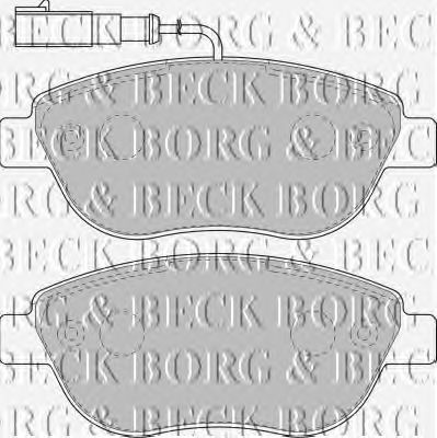 Комплект тормозных колодок, дисковый тормоз BBP1717