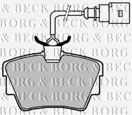 Комплект тормозных колодок, дисковый тормоз BBP1822