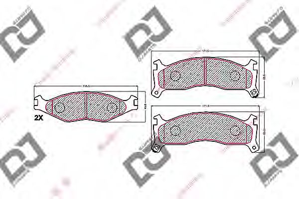Brake Pad Set, disc brake BP1507