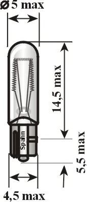 Lâmpada, quadro dos instrumentos; Lâmpada, corrediça automática da mudança de velocidade; Lâmpada, aviso cinto de segurança 1220