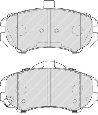 Комплект тормозных колодок, дисковый тормоз FDB4303