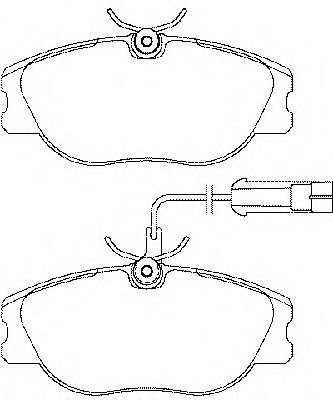 Комплект тормозных колодок, дисковый тормоз P 23 066