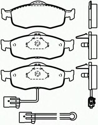 Комплект тормозных колодок, дисковый тормоз P 24 034