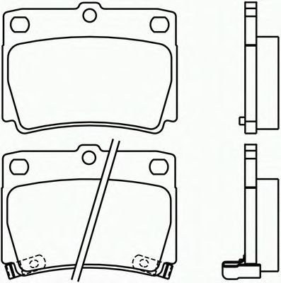 Комплект тормозных колодок, дисковый тормоз P 54 026