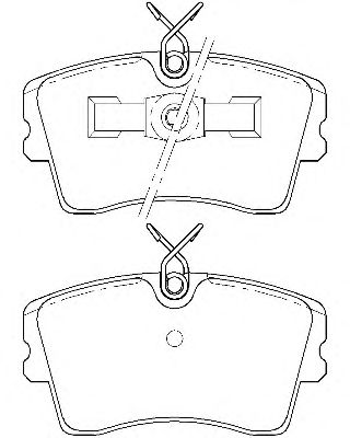 Комплект тормозных колодок, дисковый тормоз P 59 009