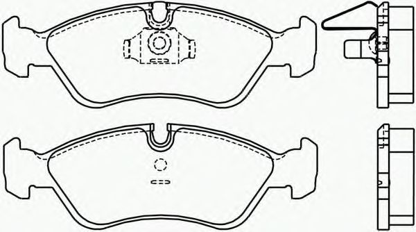 Комплект тормозных колодок, дисковый тормоз P 59 017