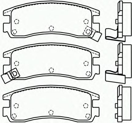 Комплект тормозных колодок, дисковый тормоз P 59 027