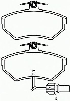 Комплект тормозных колодок, дисковый тормоз P 85 044