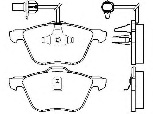 Комплект тормозных колодок, дисковый тормоз P 85 061