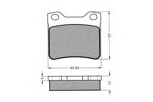 Комплект тормозных колодок, дисковый тормоз 7.421S