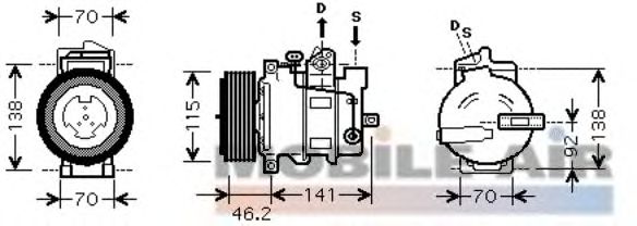 Compressor, ar condicionado 6030K427