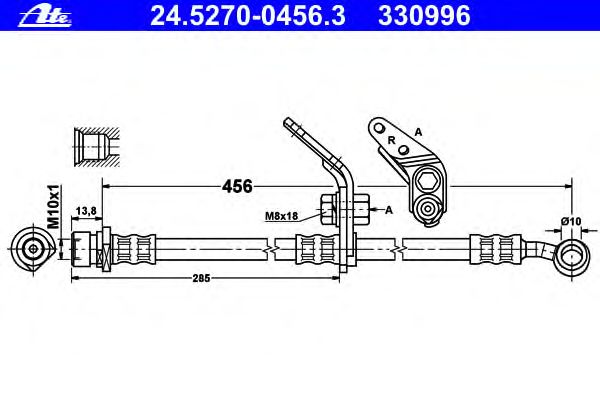 Tubo flexible de frenos 24.5270-0456.3