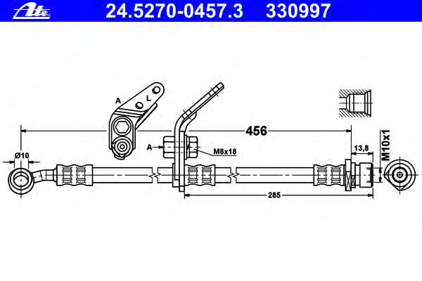 Tubo flexible de frenos 24.5270-0457.3
