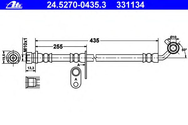 Tubo flexível de travão 24.5270-0435.3