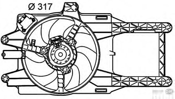 Ventilador, refrigeración del motor 8EW 351 039-511