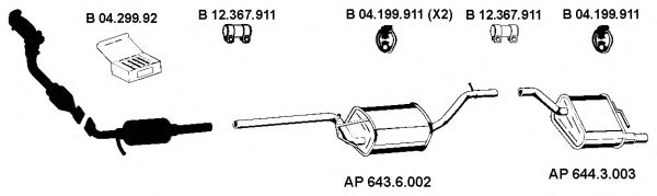 Sistema de gases de escape AP_2156